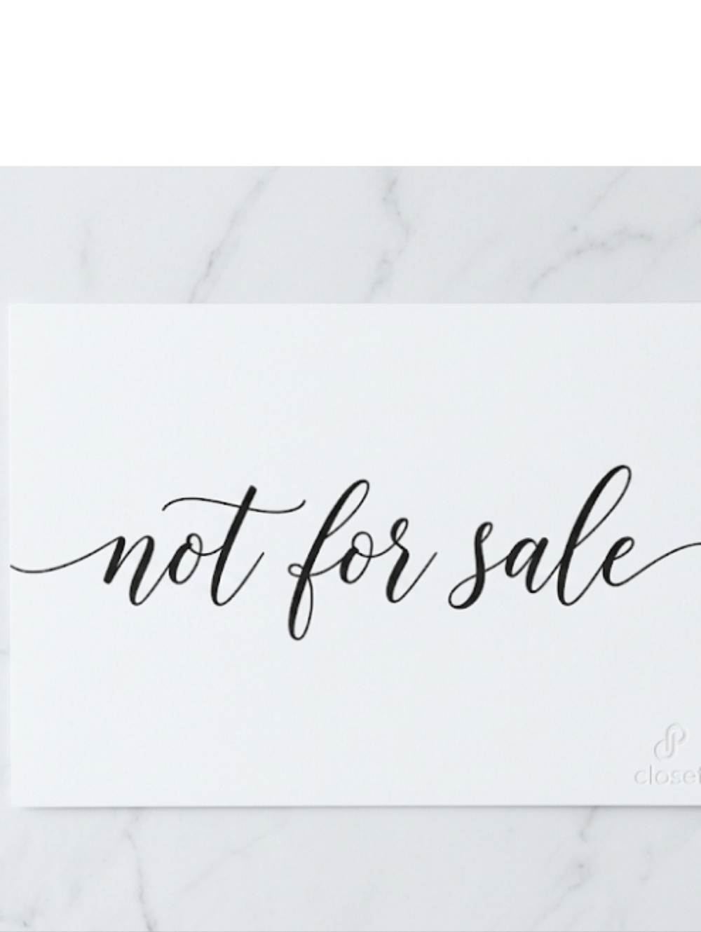 Not 4 Sale